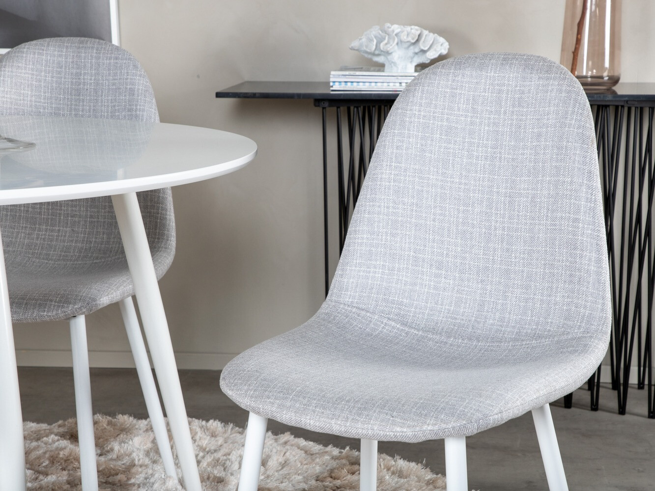 Обеденный гарнитур Dallas 1540 (Серый + Белый)