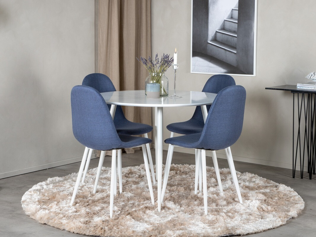 Обеденный гарнитур Dallas 1540 (Синий + Белый)