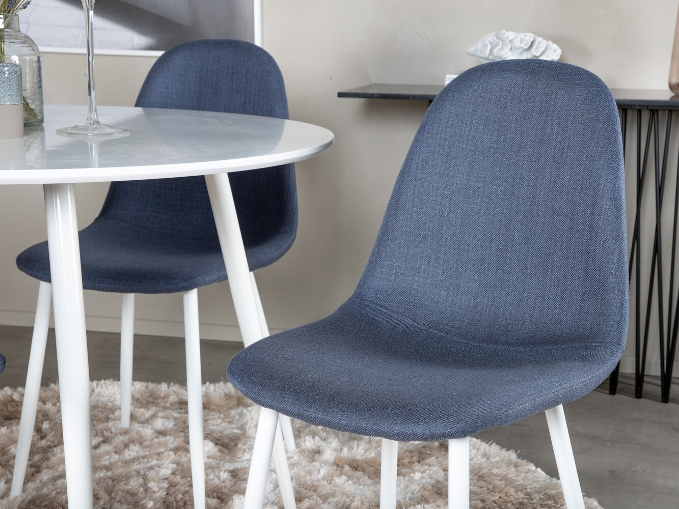 Обеденный гарнитур Dallas 1540 (Синий + Белый)