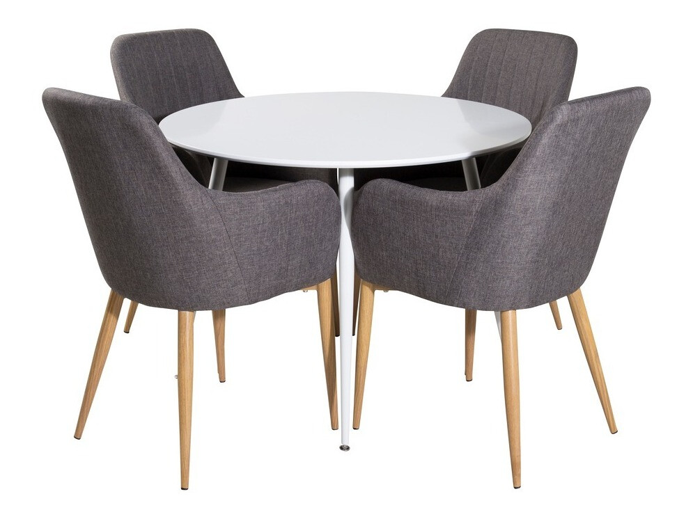 Обеденный гарнитур Dallas 1544 (Тёмно-серый + Дуб)