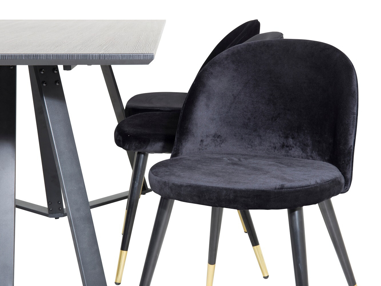 Ēdamistabas komplekts Dallas 1583 (Melns)