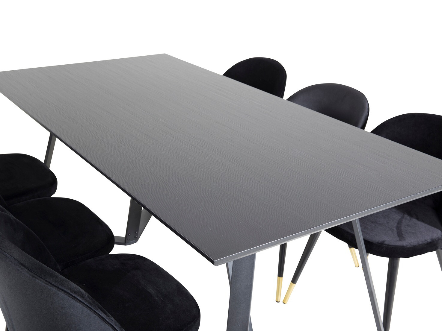 Ēdamistabas komplekts Dallas 1583 (Melns)