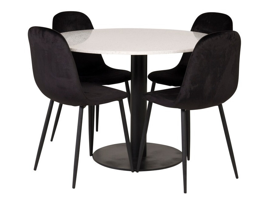 Ēdamistabas komplekts Dallas 1595 (Melns)