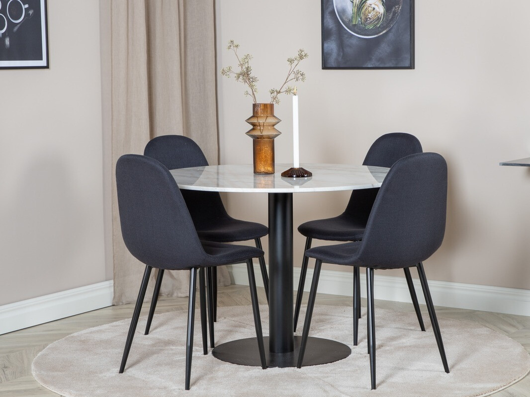 Ēdamistabas komplekts Dallas 1613 (Melns)