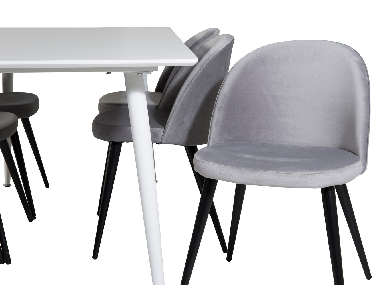 Ēdamistabas komplekts Dallas 1624 (Pelēks)