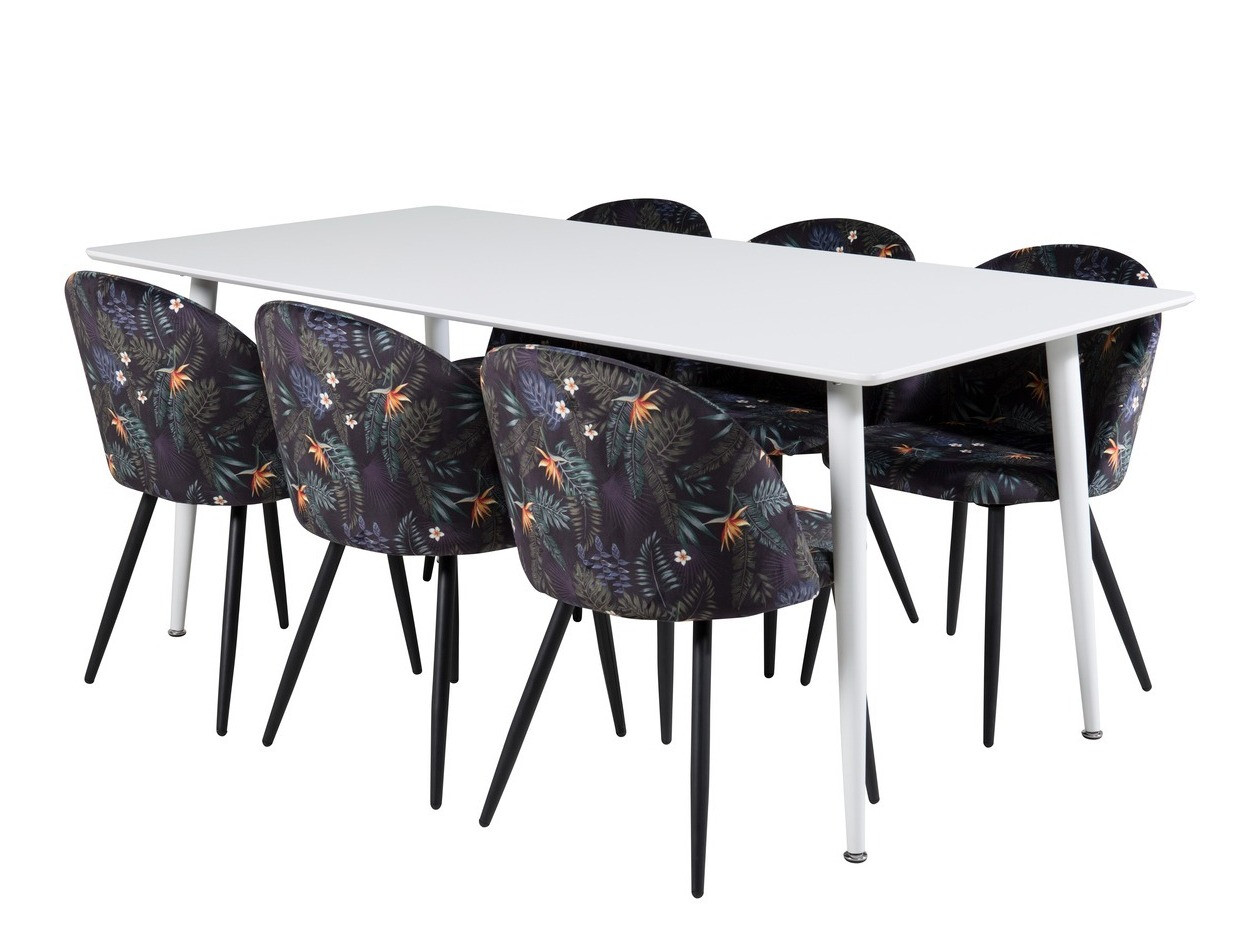 Ēdamistabas komplekts Dallas 1624 (Ziedu raksts)