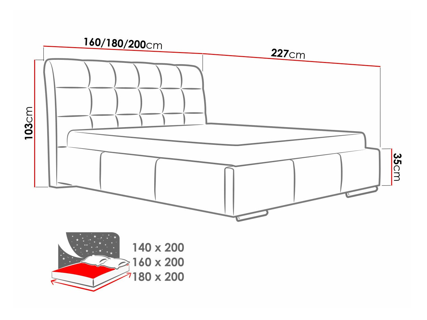 Кровать Baltimore 107 (Soft 010)