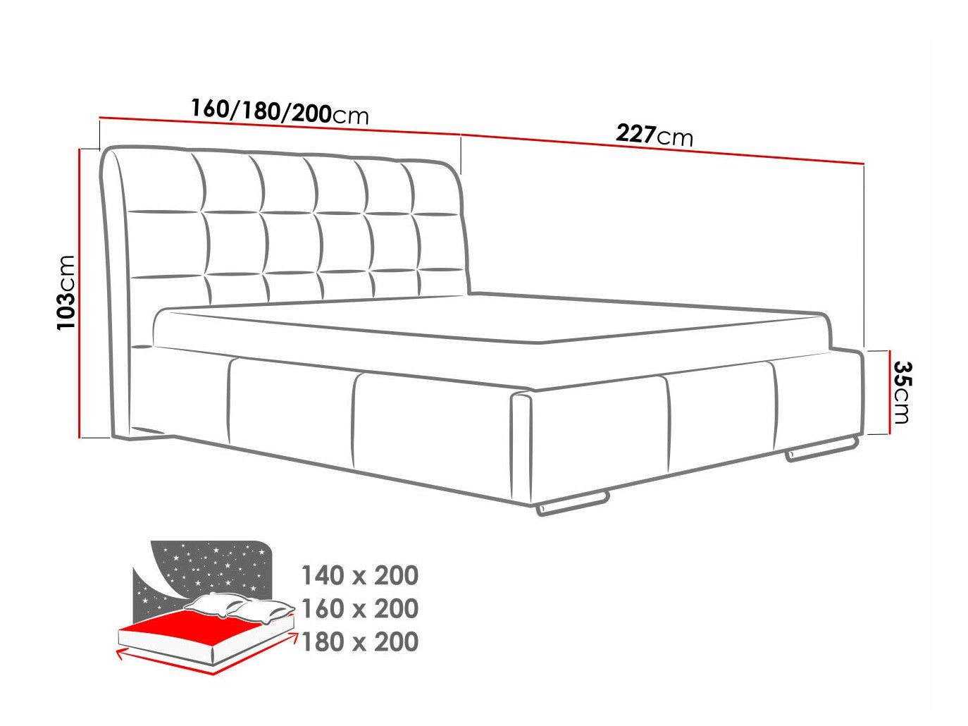 Кровать Baltimore 107 (Soft 010)