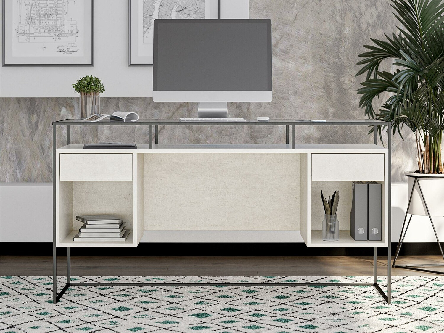 Письменный cтол Tulsa 340 (Крем)