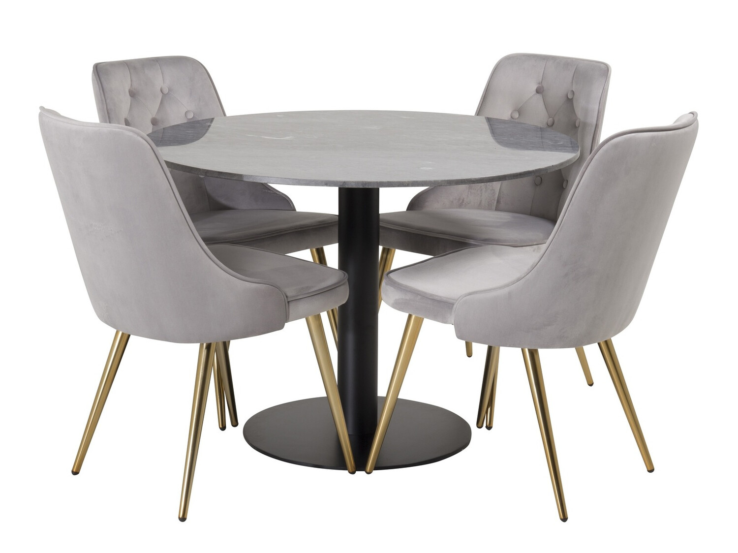 Ēdamistabas komplekts Dallas 1627 (Pelēks)