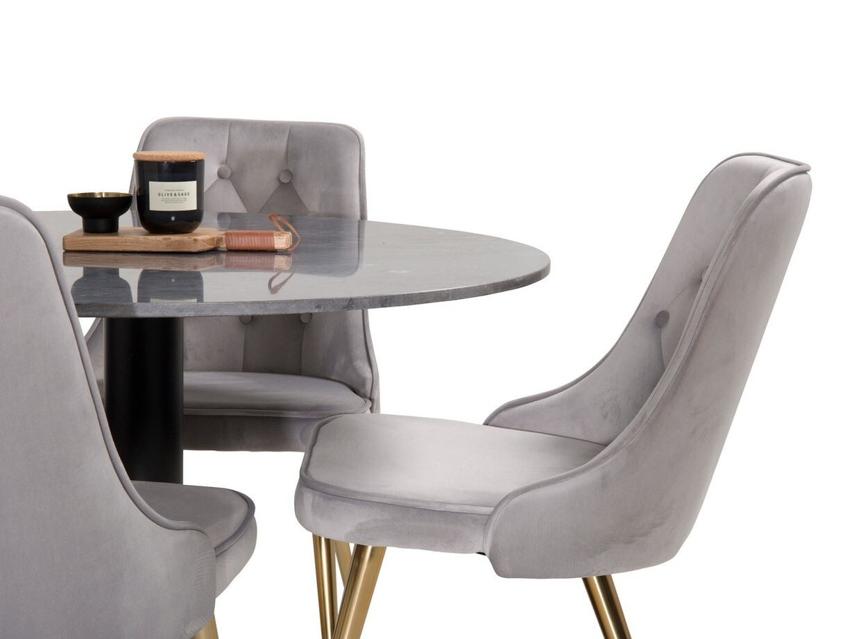 Ēdamistabas komplekts Dallas 1627 (Pelēks)