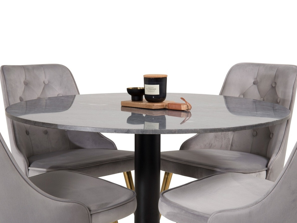 Ēdamistabas komplekts Dallas 1627 (Pelēks)