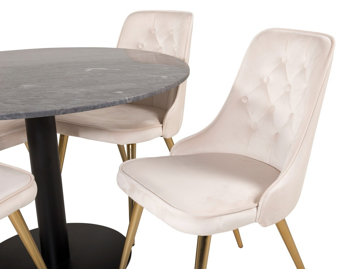 Ēdamistabas komplekts Dallas 1627 (Tumši rozā)