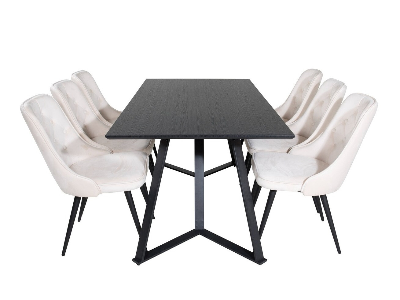 Ēdamistabas komplekts Dallas 1628 (Bēšs)