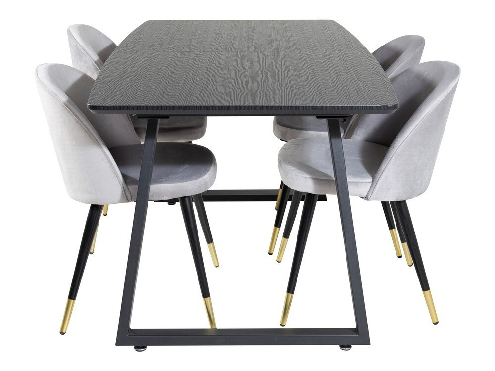 Ēdamistabas komplekts Dallas 1631 (Pelēks)