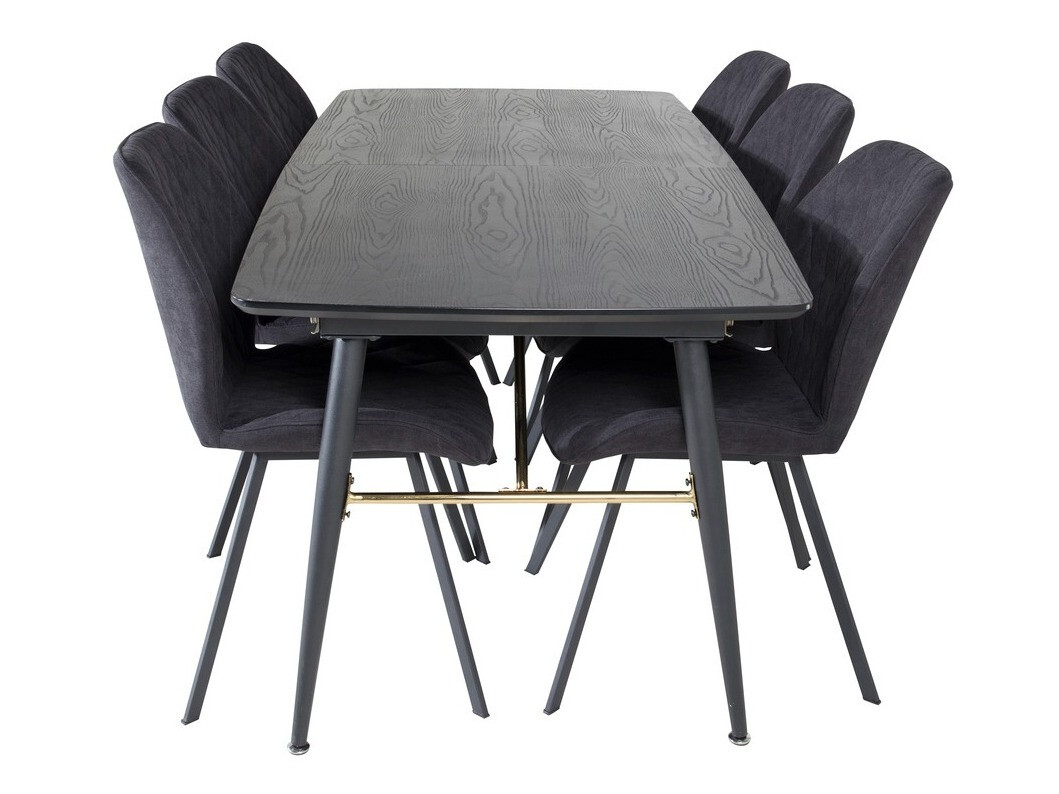 Ēdamistabas komplekts Dallas 1647 (Melns)