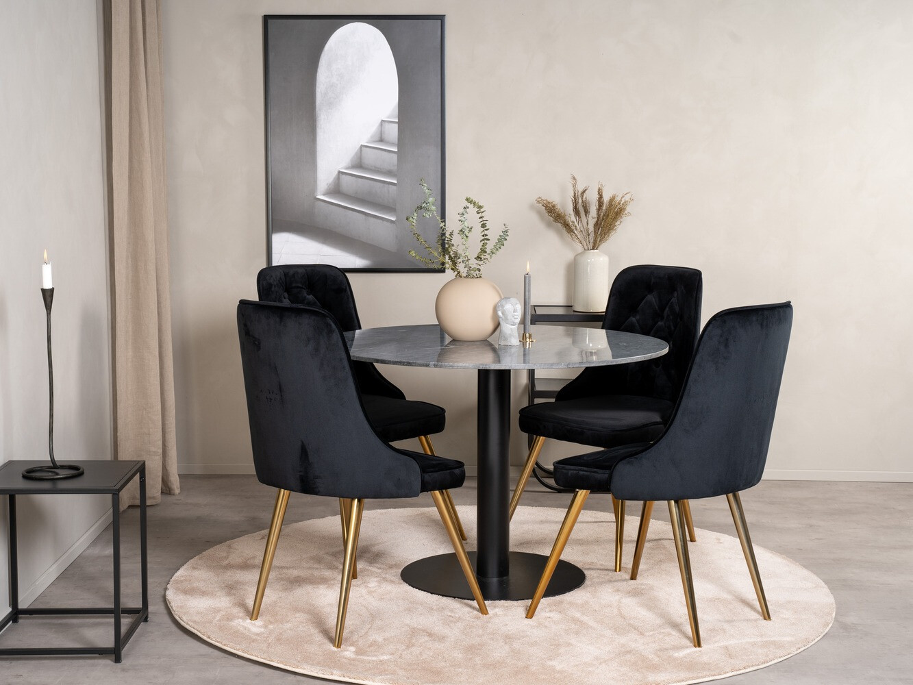 Обеденный гарнитур Dallas 1627 (Чёрный)