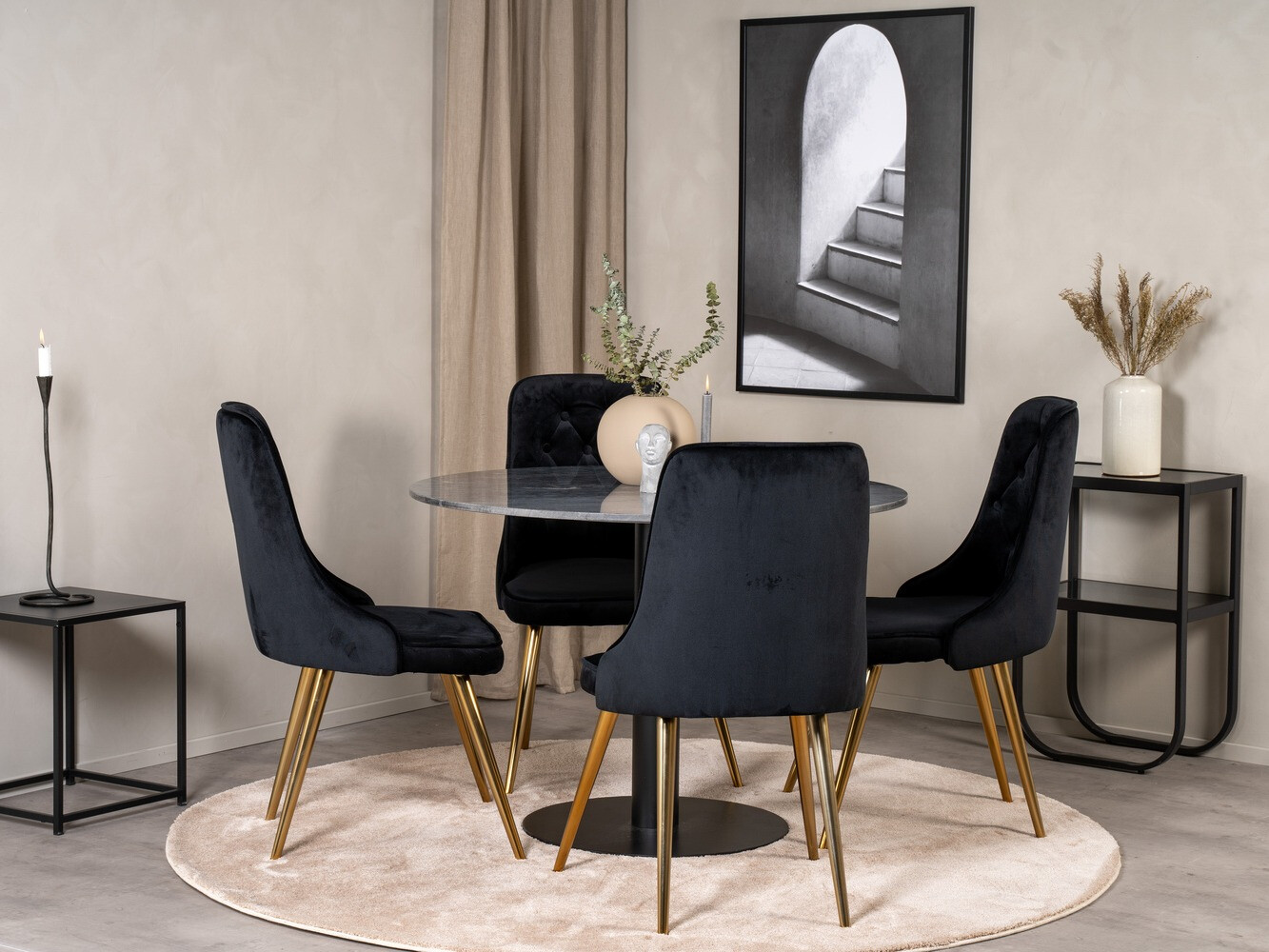 Обеденный гарнитур Dallas 1627 (Чёрный)