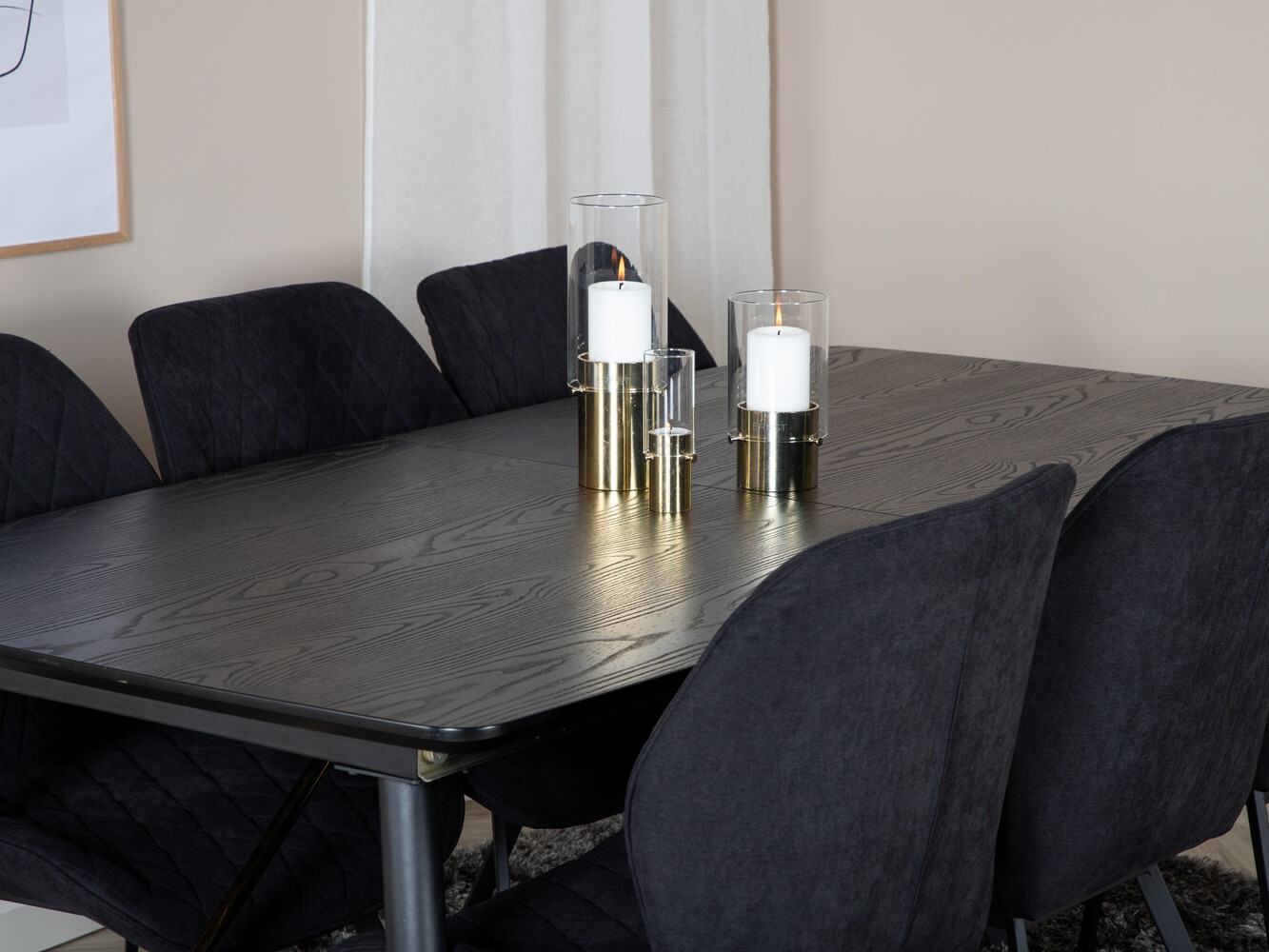 Обеденный гарнитур Dallas 1647 (Чёрный)