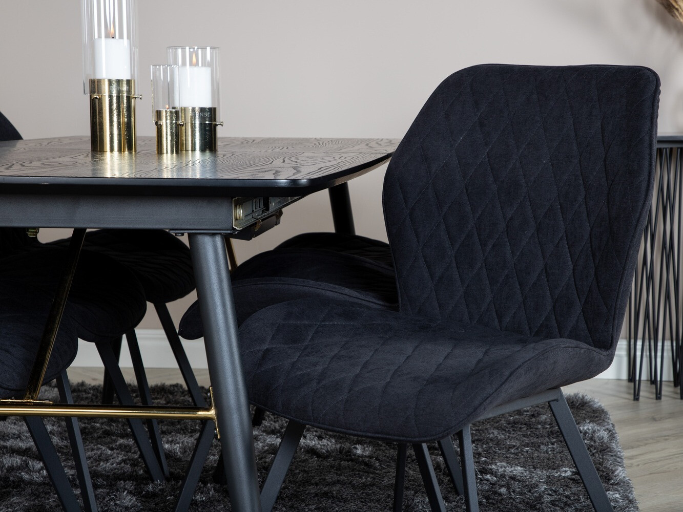 Обеденный гарнитур Dallas 1647 (Чёрный)