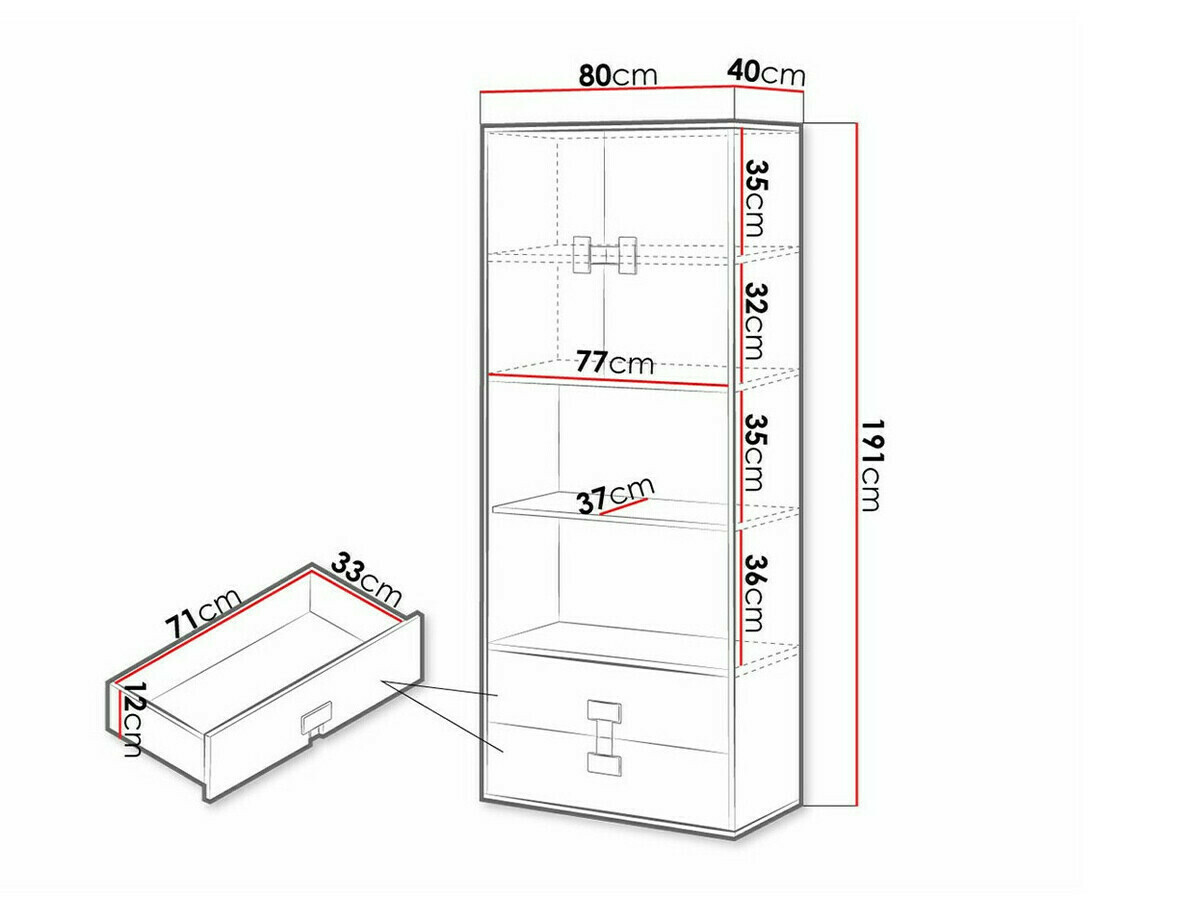 Plaukts Florevi 112 (Glancēts balts + Artisan ozols)