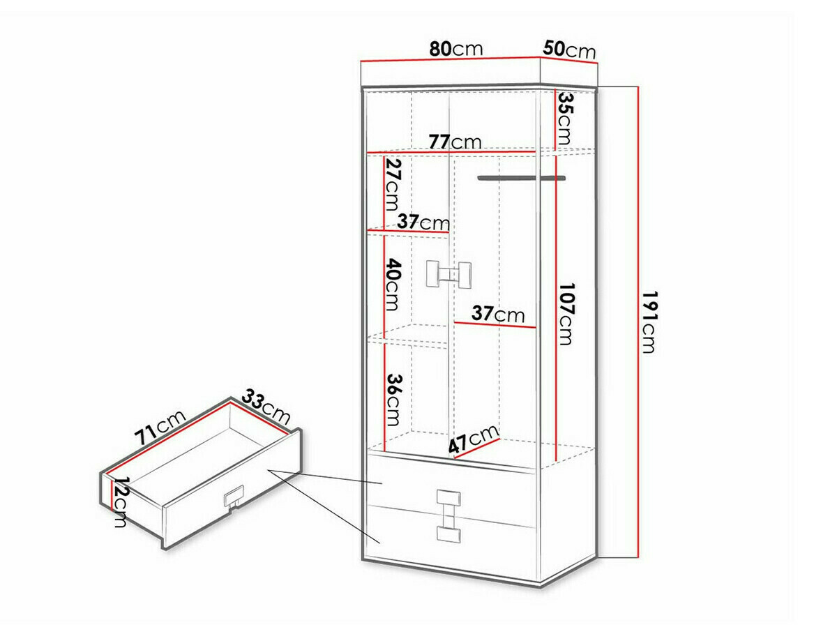 Шкаф Florevi 113 (Artisan дуб)