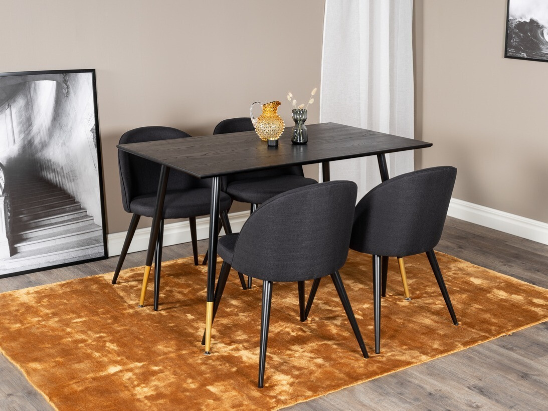 Ēdamistabas komplekts Dallas 1692 (Melns)