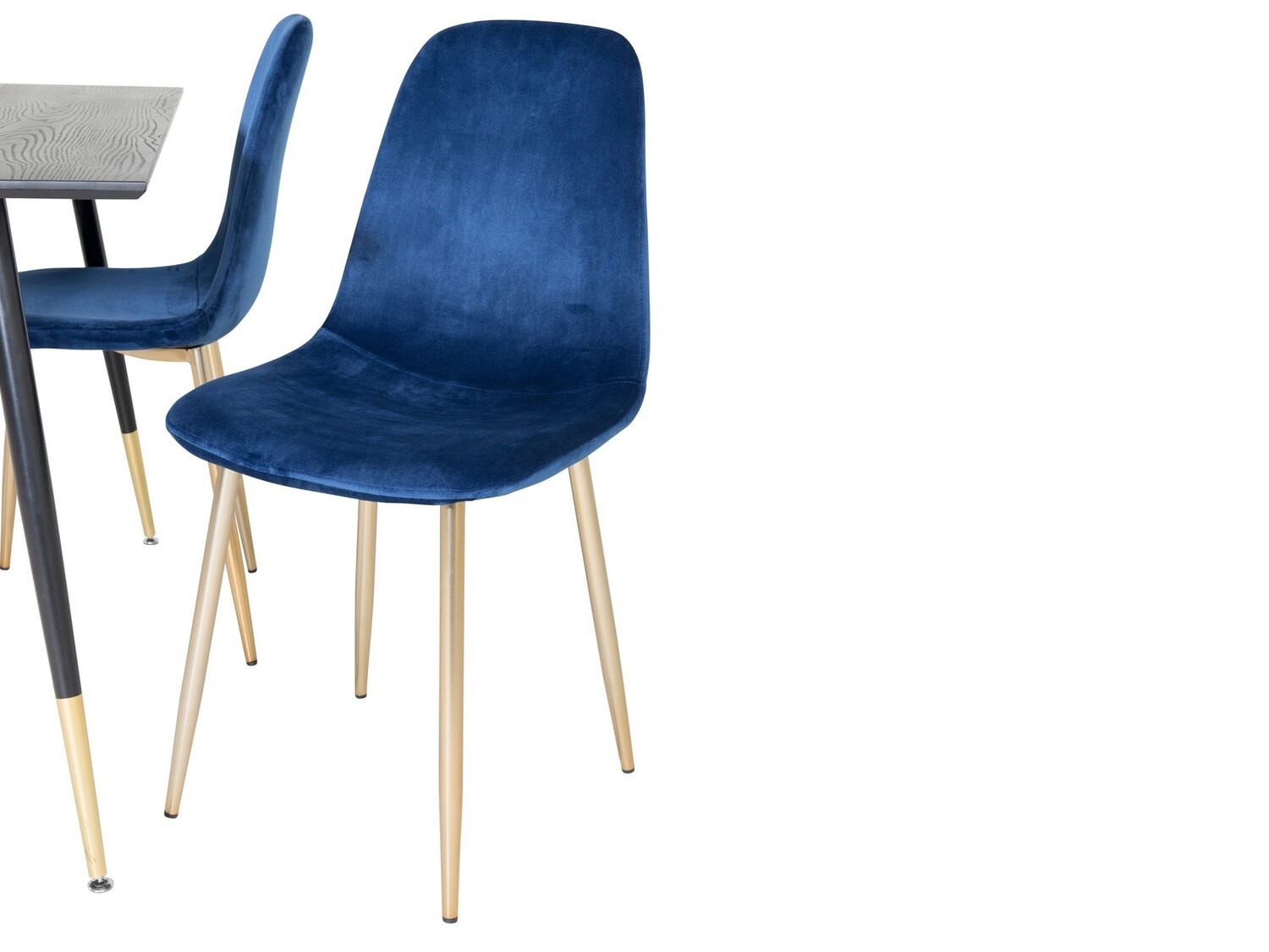 Ēdamistabas komplekts Dallas 1693 (Zils + zelta)