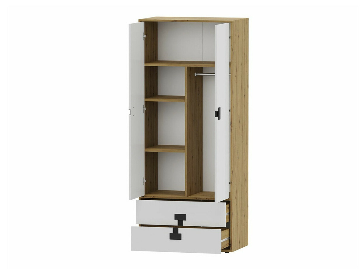 Комплект для домашнего офиса Florevi 104 (Матовый белый + Artisan дуб)