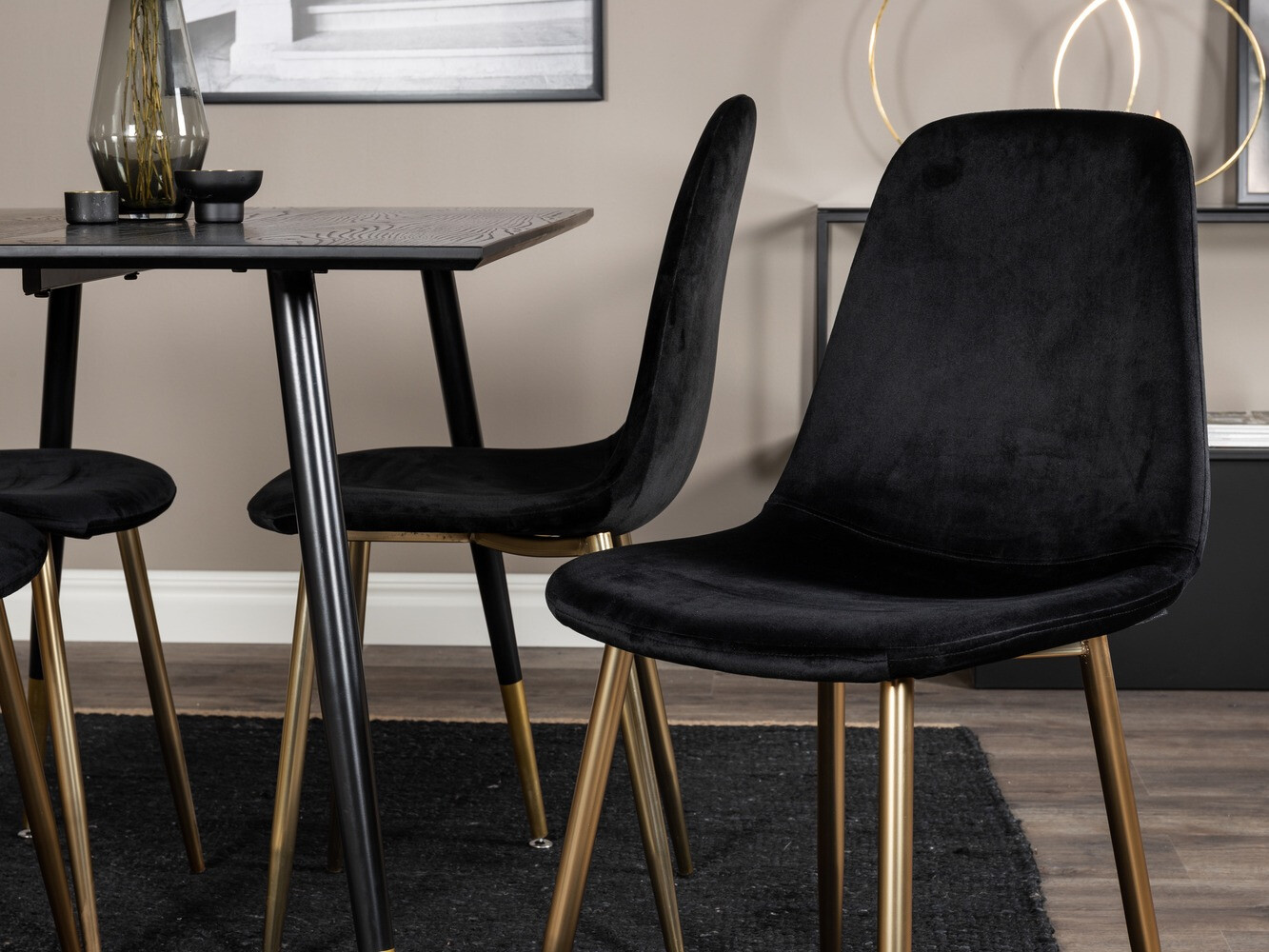 Обеденный гарнитур Dallas 1693 (Чёрный)