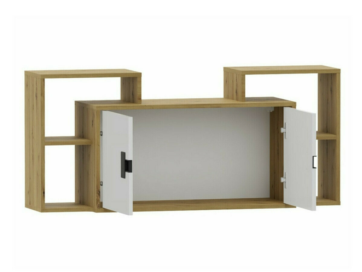 Piekarams skapītis Florevi 107 (Glancēts balts + Artisan ozols)