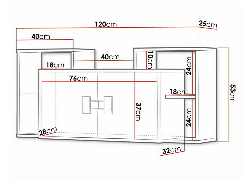 Piekarams skapītis Florevi 107 (Matēts balts + Artisan ozols)