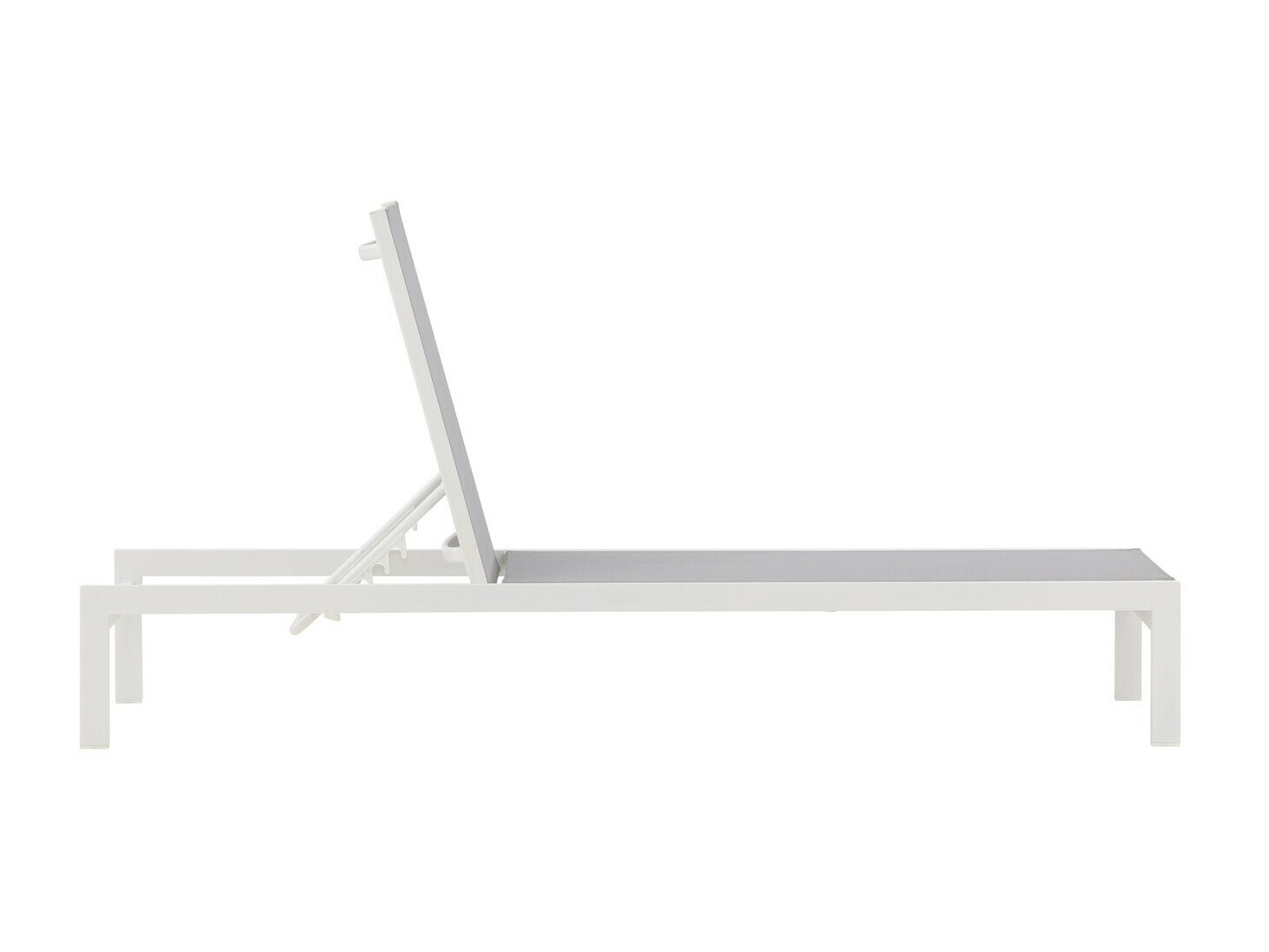 Sauļošanās krēsls Dallas 2314 (Balts + Pelēks)