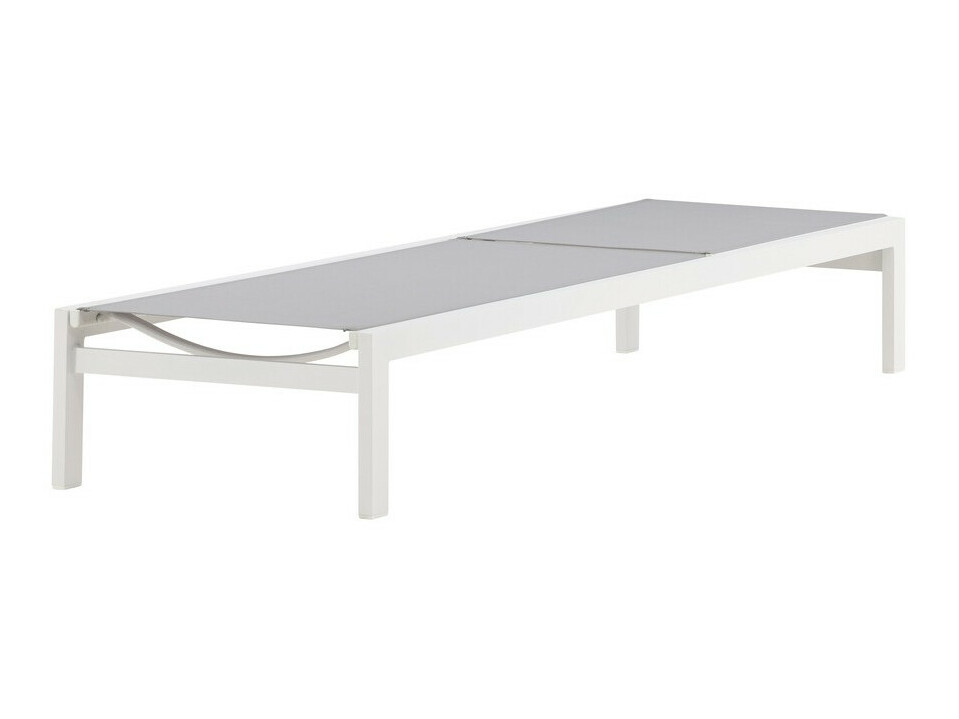 Sauļošanās krēsls Dallas 2314 (Balts + Pelēks)