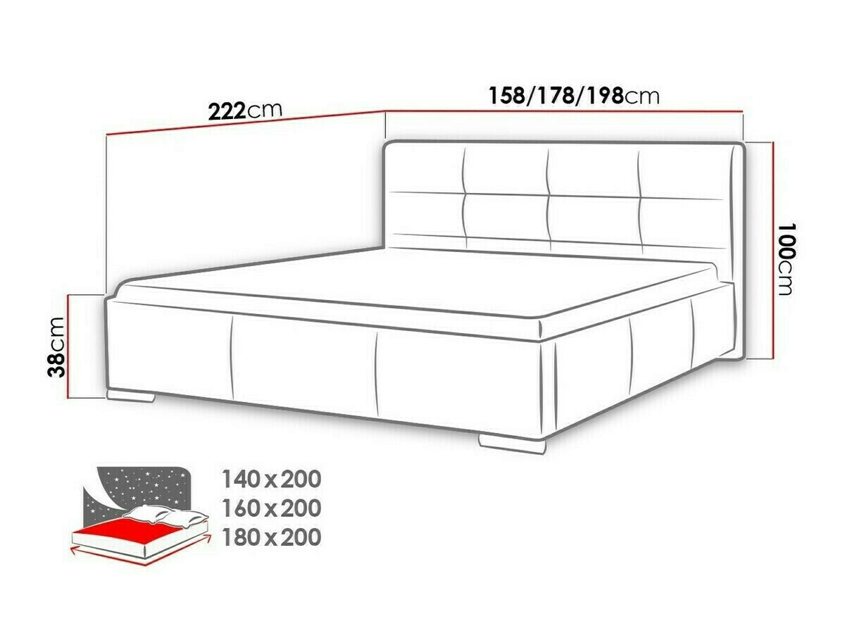 Кровать Baltimore 108 (Soft 029)