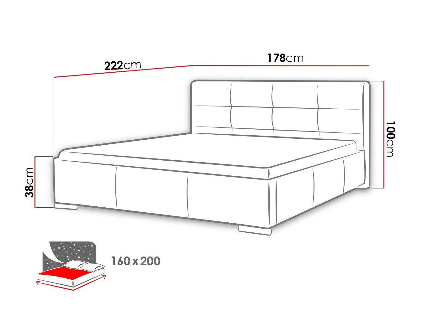 Кровать Baltimore 108 (Soft 010)