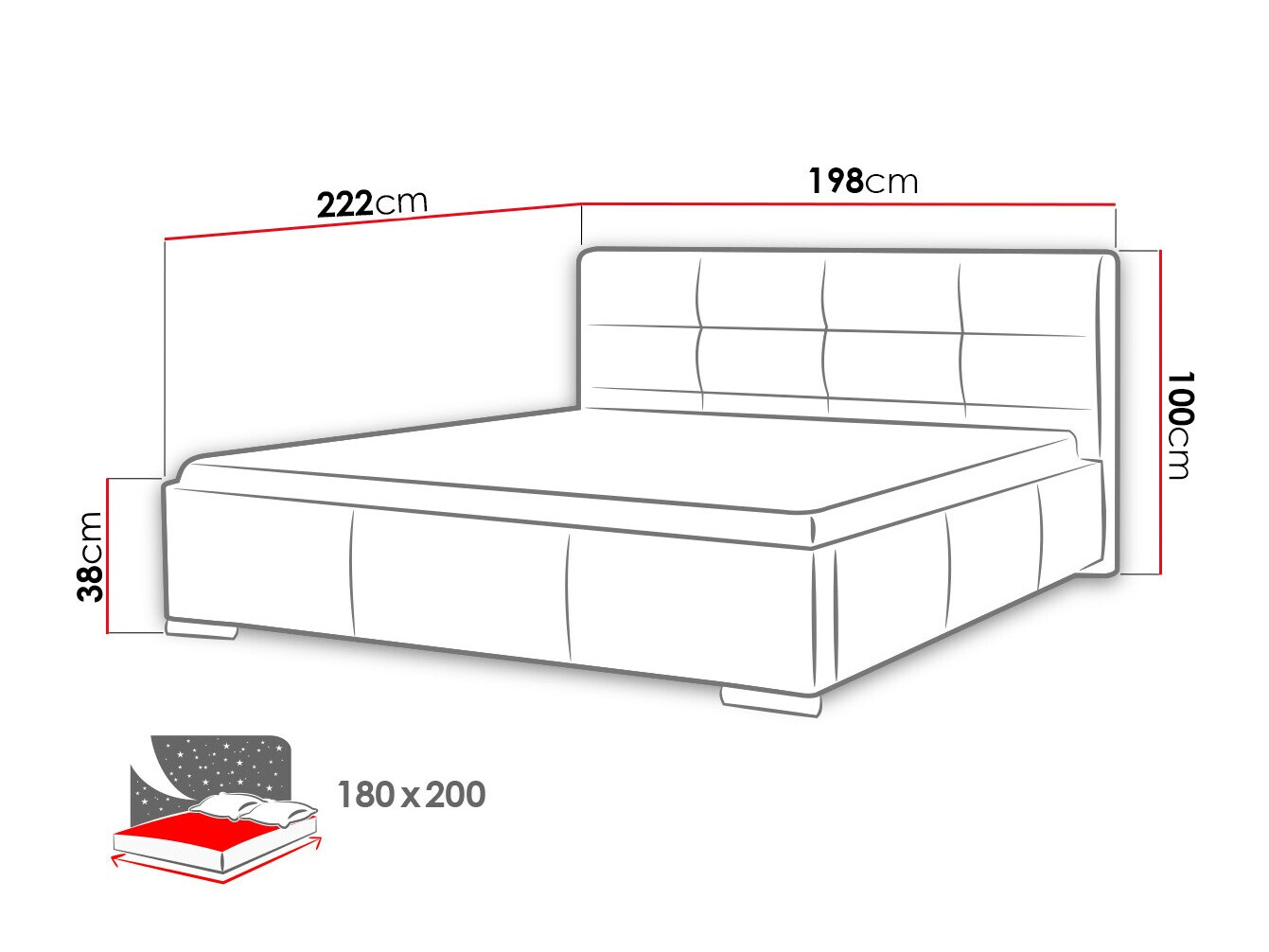 Кровать Baltimore 108 (Soft 010)