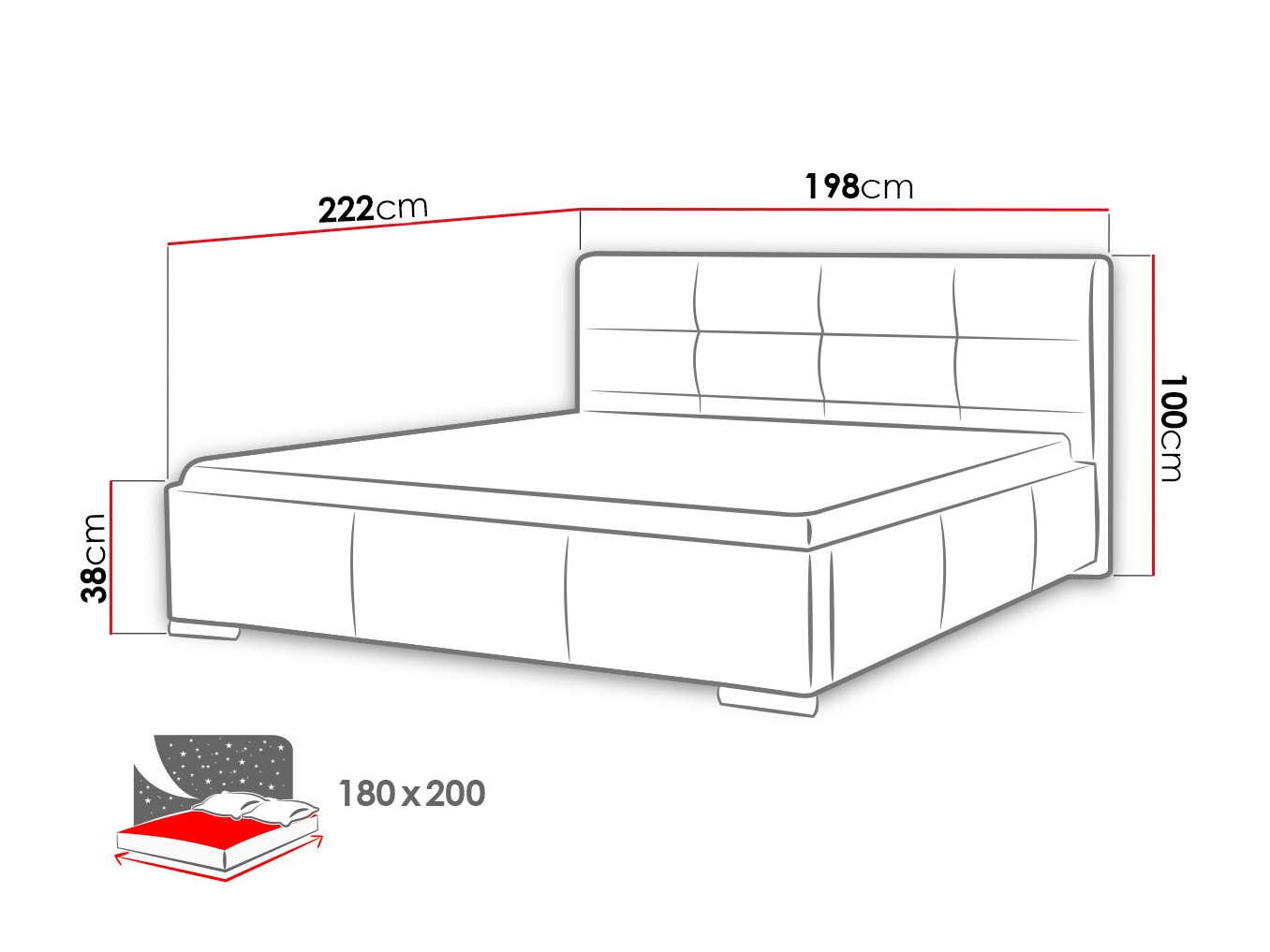 Кровать Baltimore 108 (Soft 033)