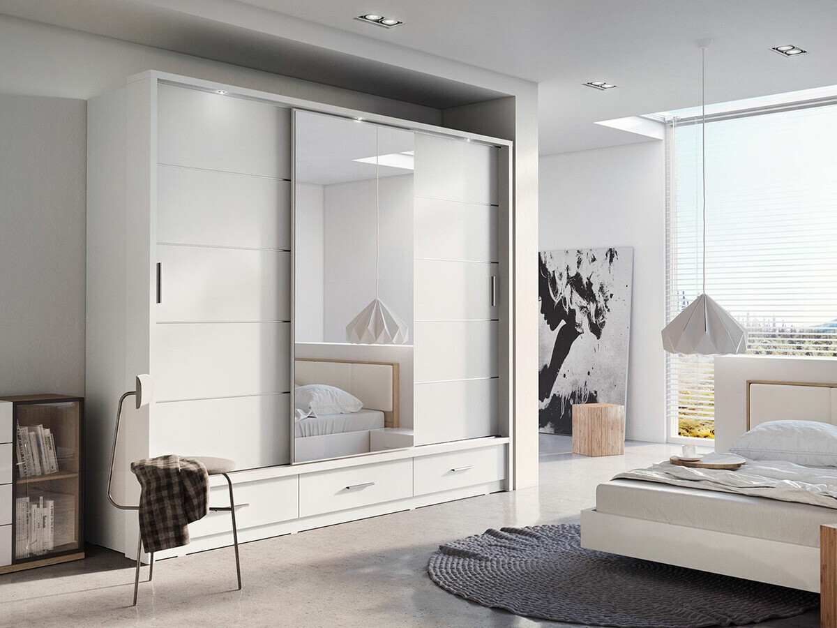 Skapis Fresno 100 (Balts)