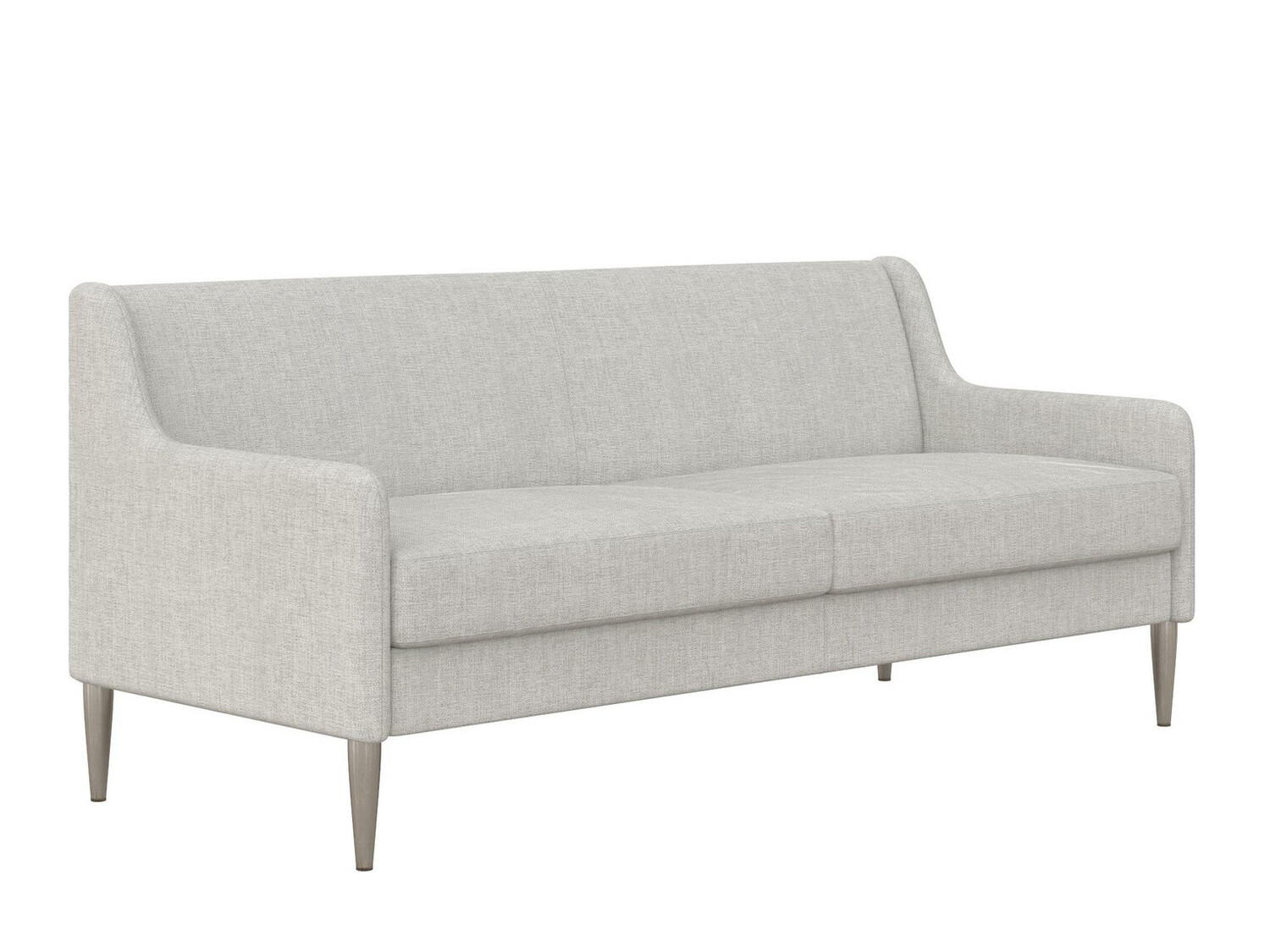 Диван CosmoLiving by Cosmopolitan 124 (Светло-серый + Серебряный)