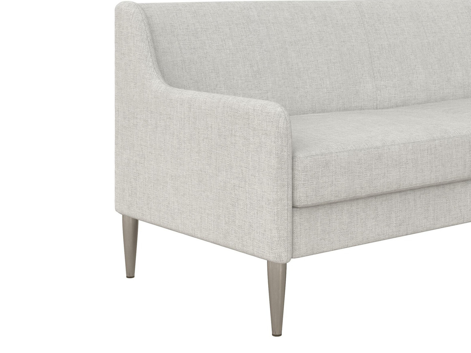 Dīvāns CosmoLiving by Cosmopolitan 124 (Gaiši pelēks + Sudraba)