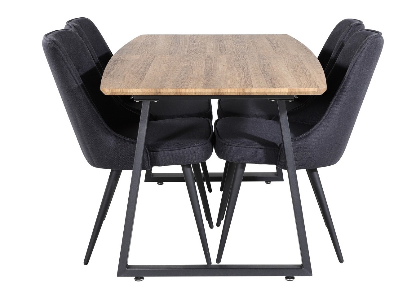 Ēdamistabas komplekts Dallas 332 (Melns)