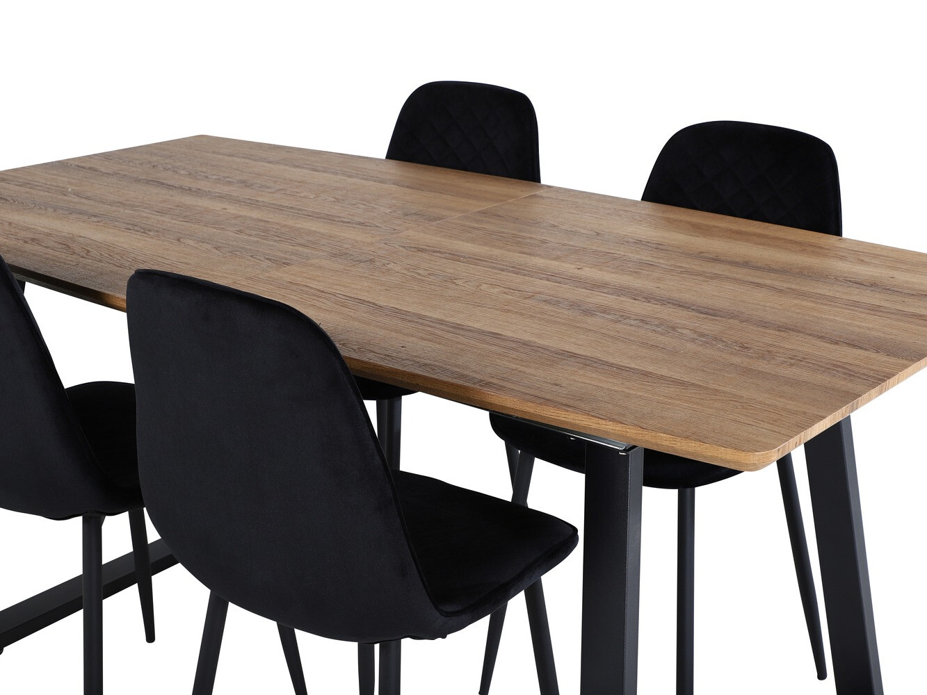 Ēdamistabas komplekts Dallas 336 (Melns)