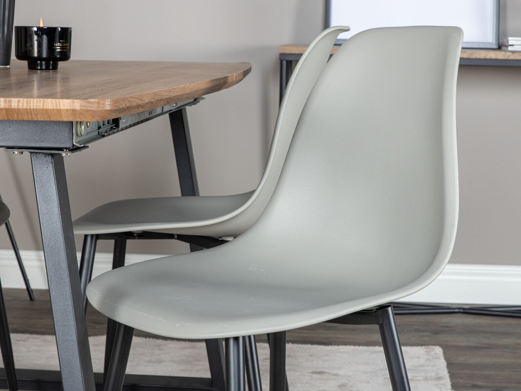 Обеденный гарнитур Dallas 329 (Серый + Чёрный)