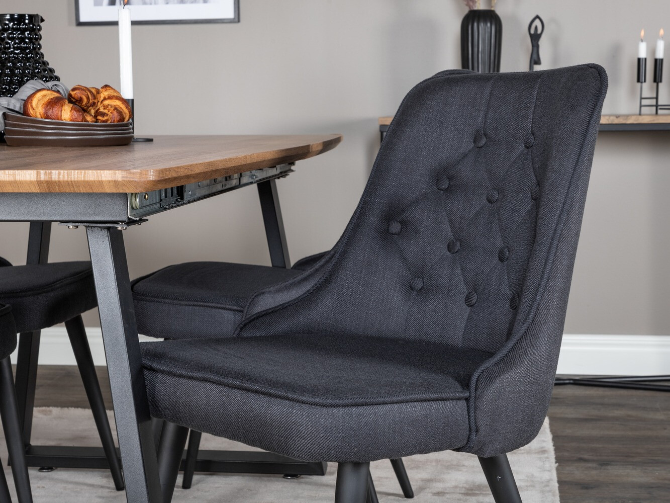 Обеденный гарнитур Dallas 332 (Чёрный)