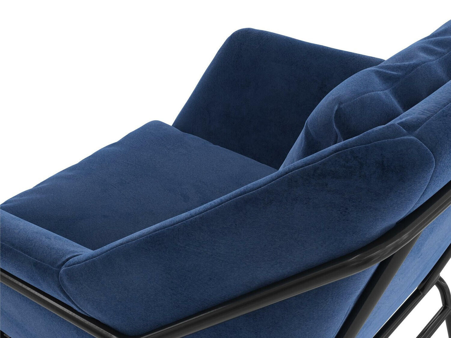 Кресло Tulsa 302 (Синий + Чёрный)