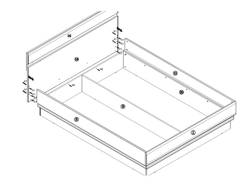 Кровать Salsevi 121