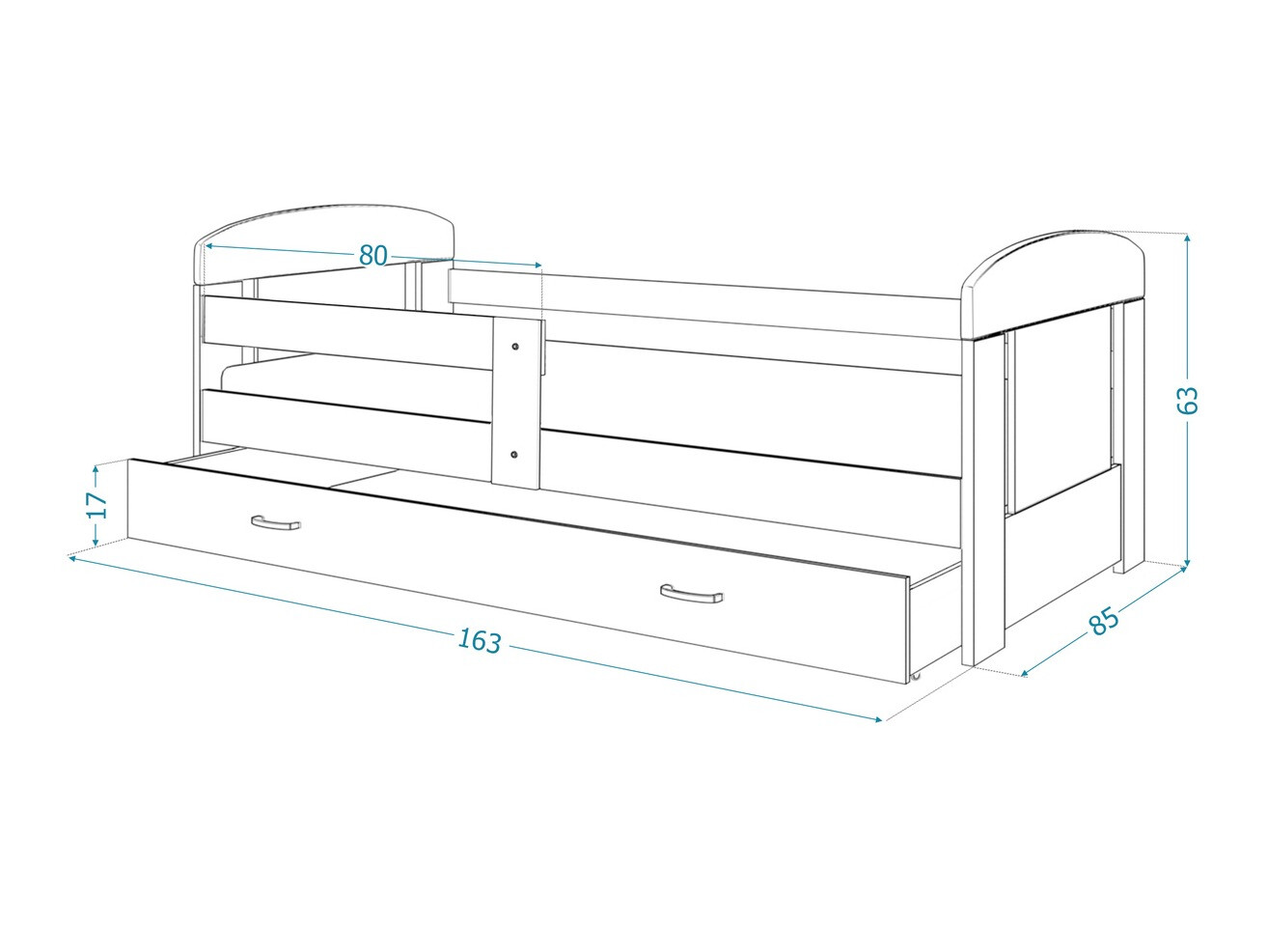 Кровать Tentive 100 (Белый)