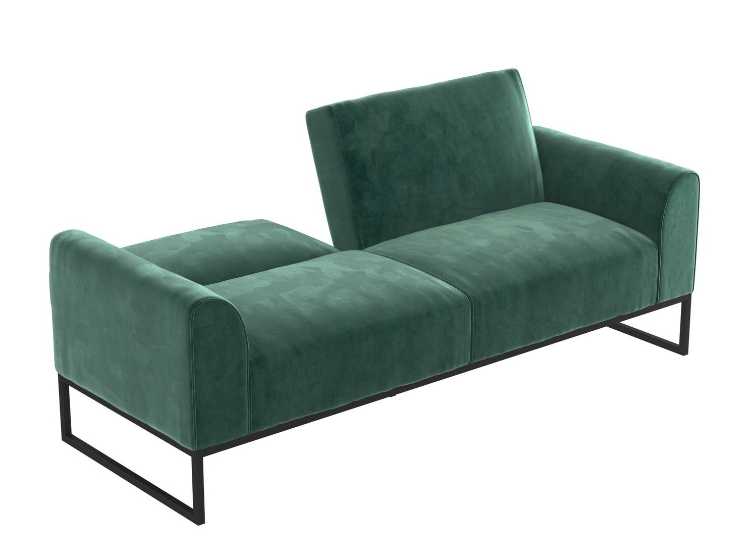 Dīvāns gulta CosmoLiving by Cosmopolitan 125 (Melns + Zaļš)