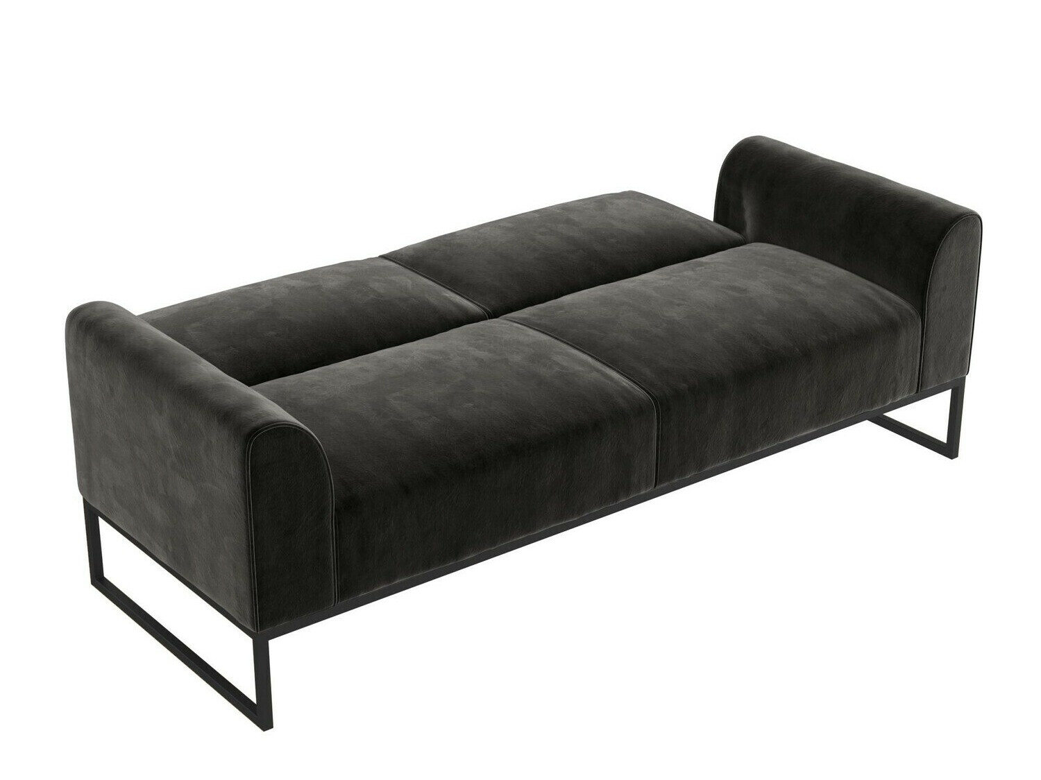 Dīvāns gulta CosmoLiving by Cosmopolitan 125 (Melns)